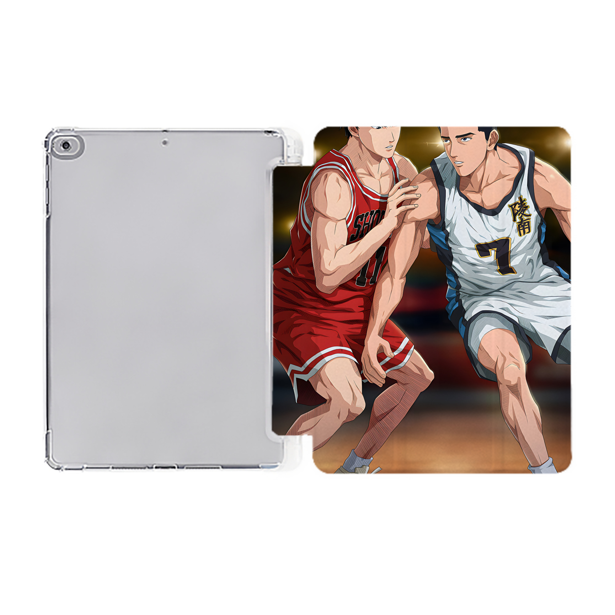 （画像用） SLAM DUNK／スラムダンク IPad ケース ペン収納付き 三つ折りスタンド PUレザー×シリコン 対応機種9.5/10.5/10.9インチ